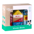 Disney Mickey Mouse Houten Blokkenset – 12 blokken + plank – Speelgoed vanaf 12 maanden